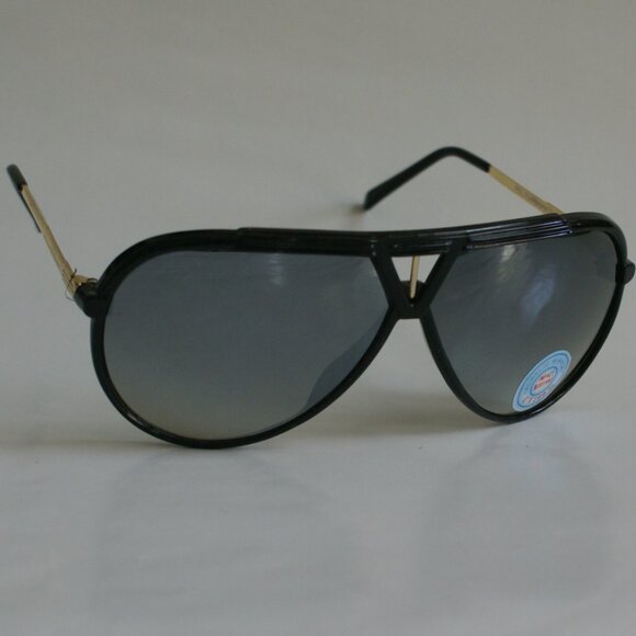 NWT TruVintage Combo black&gold frame Aviator gradient mirrored lens Sunglasses - Picture 1 of 5